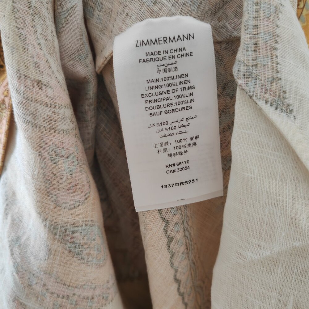 Zimmerman Maxine Picnic Skirt with Long Skirt. Size 1. - Picture 10 of 11
